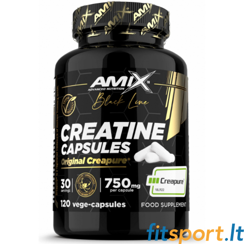Amix Black Line kreatiin Creapure® 120 kapslit. 