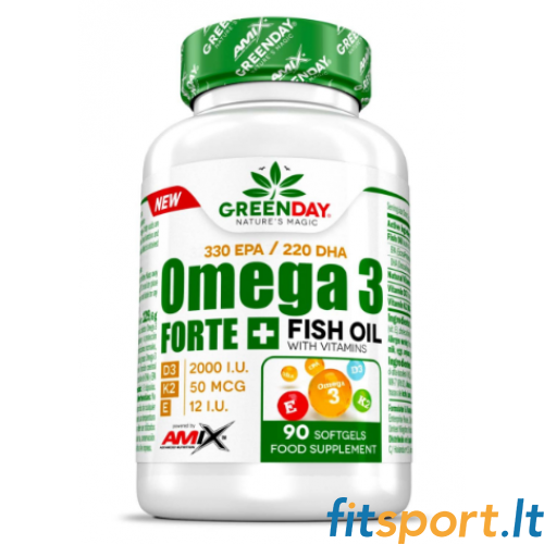 Amix GreenDay Omega 3 Forte+ D3+K2+E 90 kaps. 