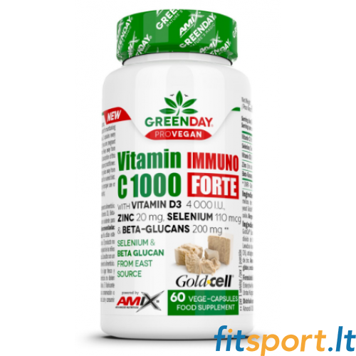Amix GreenDay C-vitamiin 1000 Immuno Forte 60 kapslit. 