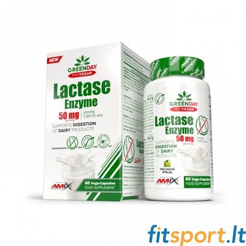 Amix Nutrition GreenDay® ProVegan Lactase Enzyme 60 kapslit. 