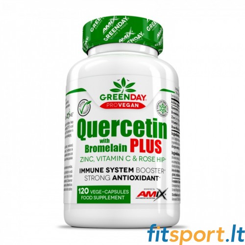Amix GreenDay® Quercetin with Bromelain Plus (Quercetin with Bromelain) 120 kapslit. 