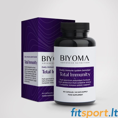 Biyoma Total Immunity (immuunsuse tugevdamiseks mõeldud toidulisand) 60 kapslit 
