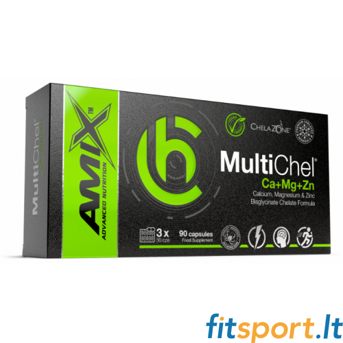 Amix ChelaZone® MultiChel Ca+Mg+Zn 90 kapslit. 