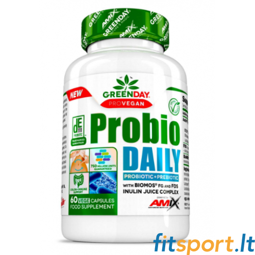Amix GreenDay probiootikumid + prebiootikumid iga päev 60 kapslit. 