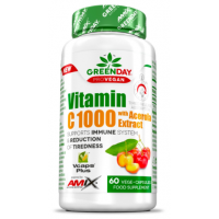 Amix GreenDay ProVegan C-vitamiin 1000 acerola ekstraktiga 60 kapslit.