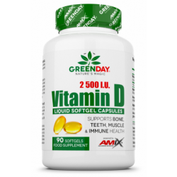 Amix GreenDay D3-vitamiin 2500 RÜ 90 kapslit