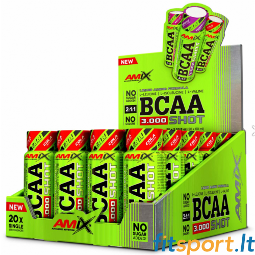 Amix Nutrition BCAA 3000 SHOT BOX (20 x 60 ml) 