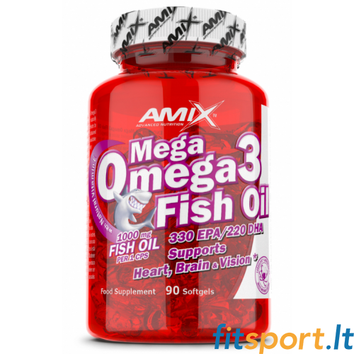 Amix Nutrition Mega Omega3 kalaõli 90 kapslit (55%) 