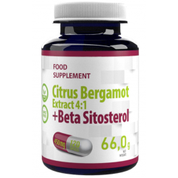 Hepatica Citrus Bergamot (экстракт 4:1) + бета-ситостерол, 120 капсул.