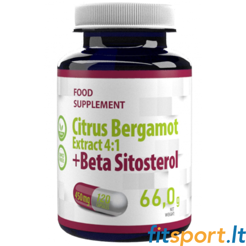 Hepatica Citrus Bergamot (4:1 ekstrakt) + beeta-sitosterool 120 kapslit. 