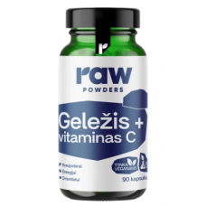Toores pulbriline raud + C-vitamiin 90 kapslit.