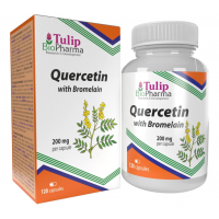 Tulip BioPharma Кверцетин с бромелайном, 120 капсул.