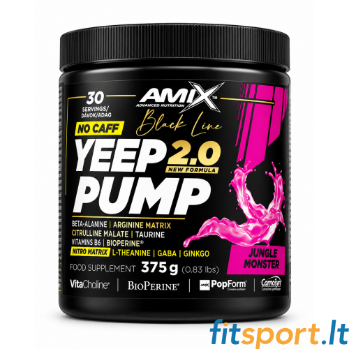 Amix Black Line Yeep Pump 2.0 No Caff 360 г. - Без кофеина Amix Black Line Yeep Pump 2.0 No Caff 360 г. - Без кофеина