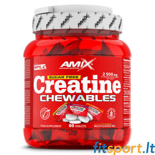 Amix Nutrition kreatiinmonohüdraadi närimistabletid 60 tabletti. Amix Nutrition kreatiinmonohüdraadi närimistabletid 60 tabletti.