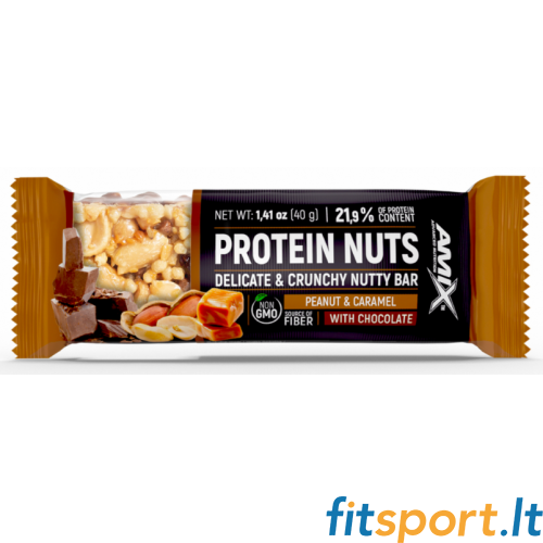Amix Nutrition valgubatoon pähklitega 40 g. 