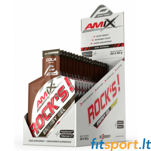 Энергетический гель Amix Performance Rock с кофеином (20 x 32 г). 