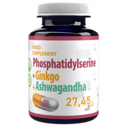 Hepatica Phosphatidylserine + Ginkgo + Ashwaganda 90 caps.