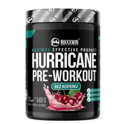 MaxxWin Hurricane kofeiinivaba treeningueelne toidulisand 540 g.