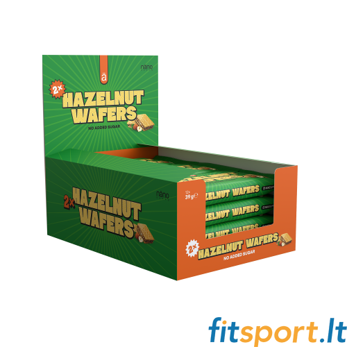 Nano Supps sarapuupähkli vahvlid (12 x 39 g) 