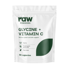 Toorpulbrid glütsiin + C-vitamiin 90 kapslit.