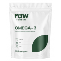 Toores pulbriline Omega-3 200 kapslit.