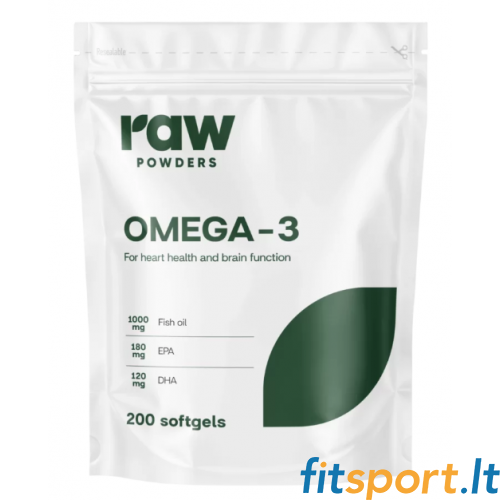 Toores pulbriline Omega-3 200 kapslit. 