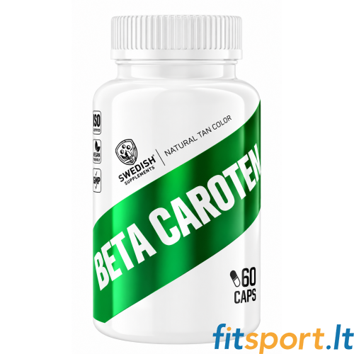 Swedish Supplements beetakaroteen 60 kapslit. 
