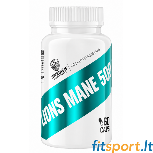 Swedish Supplements Lions Mane 500 60 kapslit. 