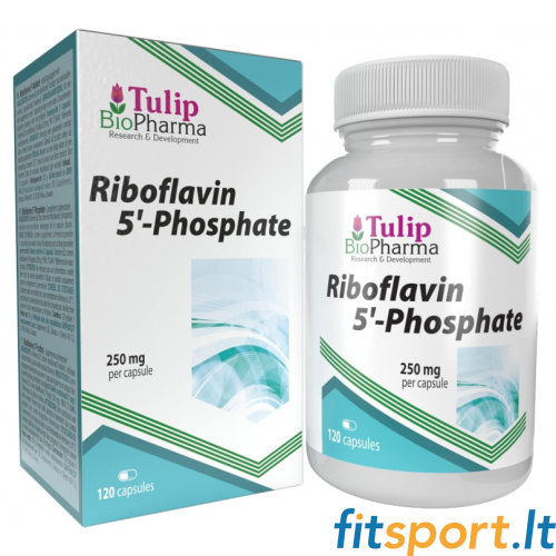 Tulip BioPharma B2-vitamiin (riboflaviin-5'-fosfaat) 120 kapslit. 