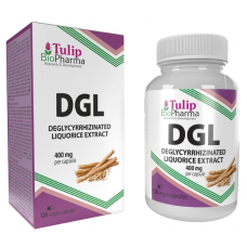 Экстракт солодки деглицирризинированной (DGL) от Tulip BioPharma, 120 капсул.