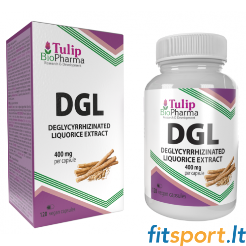 Tulip BioPharma deglütsürrisineeritud lagritsa ekstrakt (DGL) 120 kapslit. 