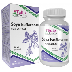 Tulip BioPharma soja isoflavonoidide ekstrakt 80% 120 kapslit.