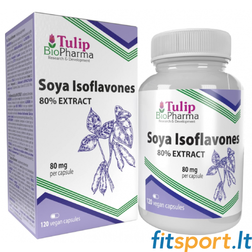 Tulip BioPharma soja isoflavonoidide ekstrakt 80% 120 kapslit. 