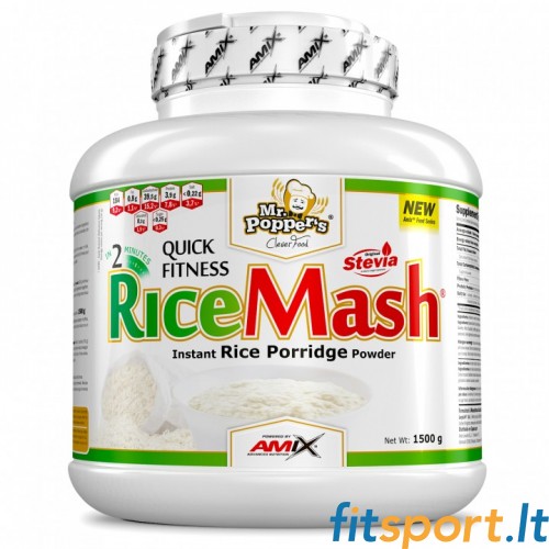 Amix hr. Popper's® Rice Mash® 1500g (riisiahu, kokteili või pudru valmistamiseks) 