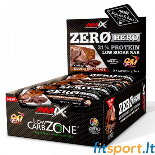 Батончики Amix Zero Hero 31% упаковка 65 г х 15 шт. 