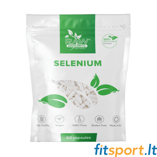 Toorpulbrid seleen (selenometioniin) 60 kapslit 