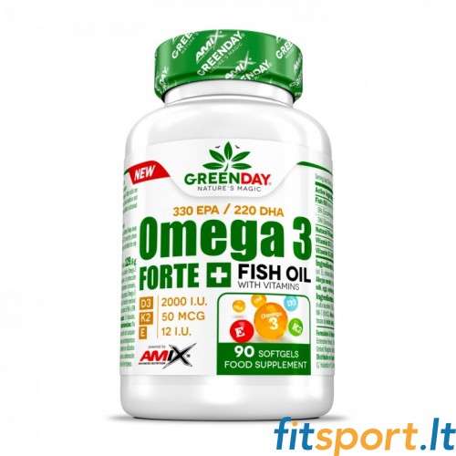 Amix GreenDay Omega 3 Forte+ 90 kapslit. 