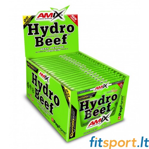 Пробная упаковка Amix HydroBeef Protein: 20 порций по 40 г каждая. 