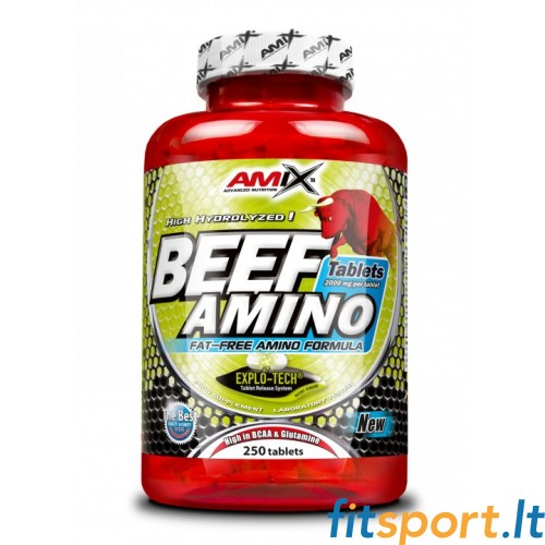Amix Beef Amino 250 tab – Täielik aminohapete kompleks veiselihast 
