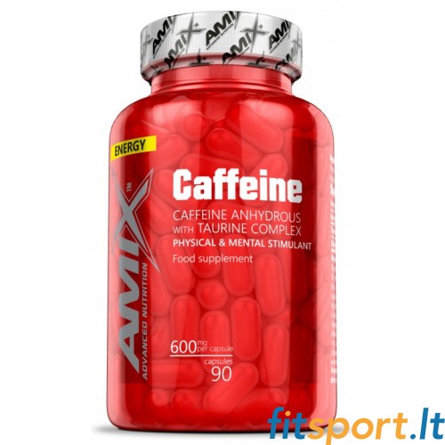Amix Caffeine 200 tauriiniga 90 kapslit. (kofeiin + tauriin) 