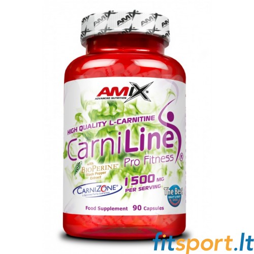 Amix CarniLine (karnitiin + musta pipra ekstrakt) 1500 mg 90 kapslit 