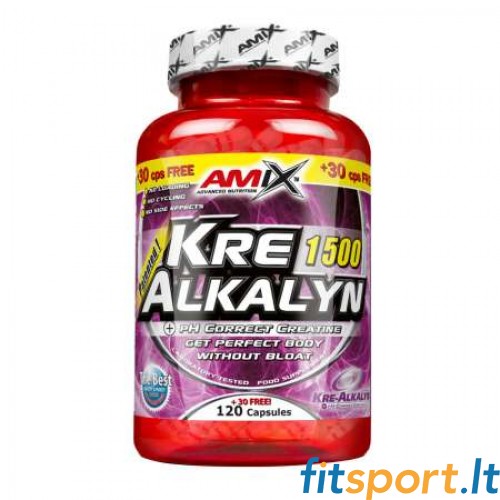 Amix Kre-alkalyne 120 korki (Veel 30 kapslit saate tasuta, kokku 150 kapslit.) 