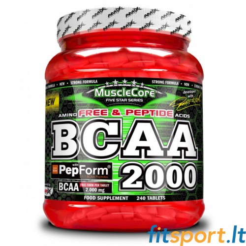 Amix MuscleCore BCAA 2000 koos PepForm 240 tab 