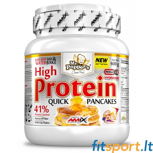 Амикс г. Оладьи Popper's High Protein 600г (блины) 