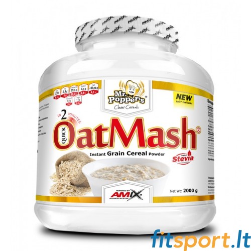 Amix hr. Popper's® Oat Mash 2000g (kaerahelbed, kokteili või pudru valmistamiseks) 