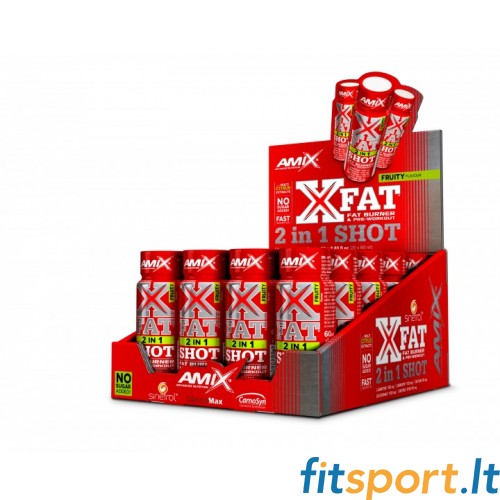 Amix ™ XFat® 2in1 SHOT BOX 20 x 60 ml. (puuviljamaitseline) 