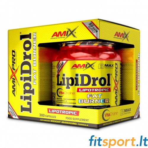 AmixPro LipiDrol® Fat Burner 300 капс (Жиросжигатель без кофеина) 