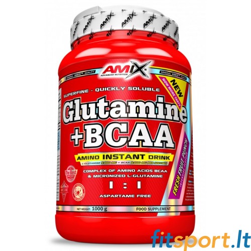Amix Glutamiin + BCAA pulber (aminohapped) 1000g 