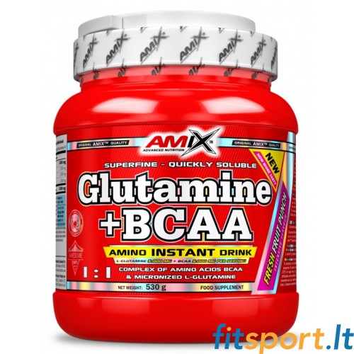 Amix Glutamiin + BCAA pulber (aminohapped) 530g 