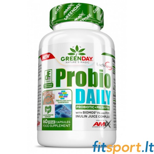Amix GreenDay™ Probio Daily 60 kapslit. (Probiootikumid + prebiootikumid) 